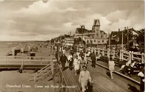 Ostseebad Cranz - Corso mit Hotel Monopole - Ostpreussen -633118