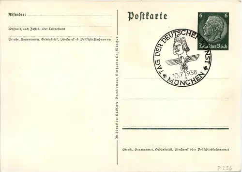 Tag der Deutschen Kunst München 1938 - 3. Reich -634668