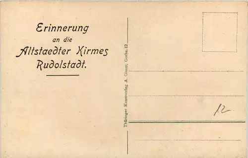 Rudolstadt - Erinnerung an die Altstaedter Kirmes - Tracht Thüringen -632140