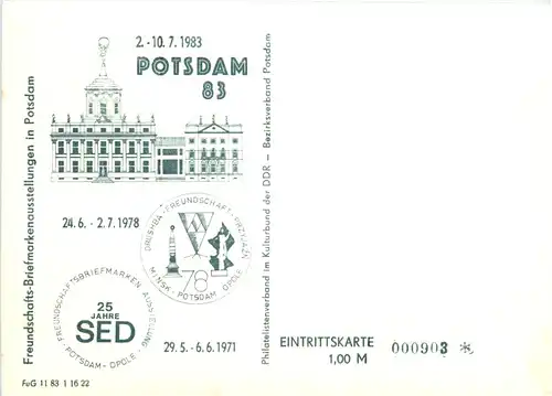 DDR - Potsdam - Briefmarkenausstellung -494806