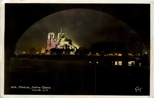 Paris - Notre Dame - Vue de Nuit -633484