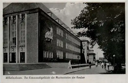 Wilhelmshaven - Das Kommandogebäude der Marinestation -494926