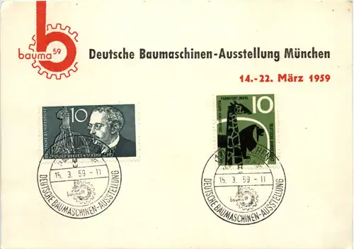 München - Deutsche Baumaschinen Ausstellung 1959 -633330