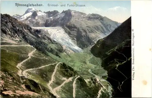 Rhonegletscher - Grimsel und Furka Strasse -634564