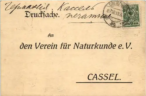 Druchsache Verein für Naturkunde Cassel - Russland -634744