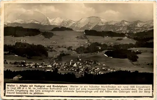 Weiler i. Allgäu mit Hochgrat und Rindalphorn -521810