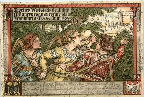 Frankfurt - Zweiter Wettstreit Männergesangsvereine 1903 -495266