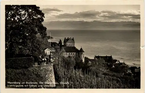 Meersburg, der Oedenstein mit Schloss und universität -521820