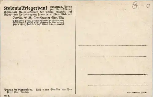 Kolonialkriegerdank - Papua in Neuguinea -634502