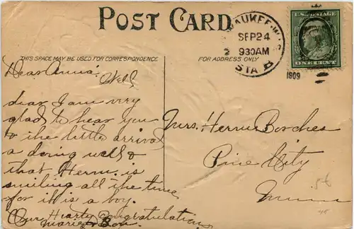 Geburt - Kind auf Storch -634040