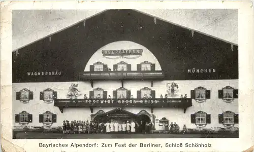 Berlin - Schloss Schönholz - Bayrisches Alpendorf -634306