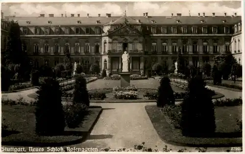 Stuttgart, Neues Schloss, Rosengarten -522160