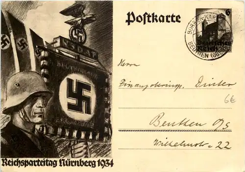 Reichsparteitag 1934 - Ganzsache -634662
