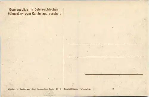 Sonnenspitze im österreichischen Schneekar -634594