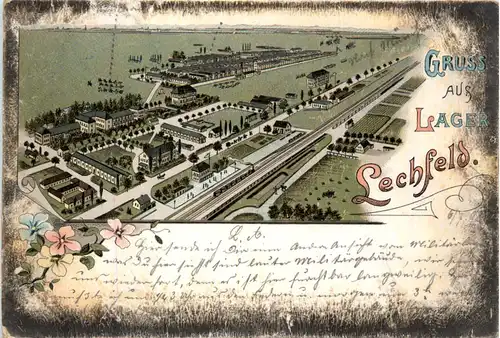 Gruss aus Lager Lechfeld - Litho -496166