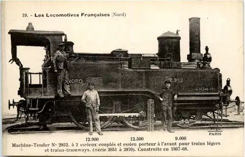 Les Locomotives Francaises - Machine Tender 2952 -634500