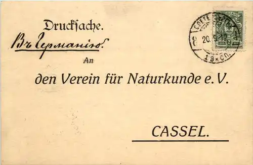 Druchsache Verein für Naturkunde Cassel - Russland -634746