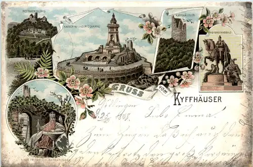 Gruss vom Kyffhäuser - Litho -496266