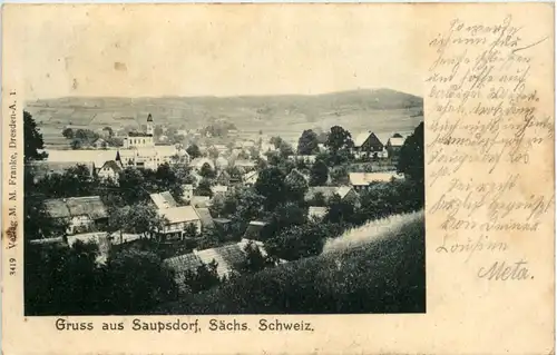 Gruss aus Saupsdorf, Sächs. Schweiz -521138