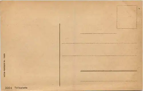 Tellsplatte mit Dampfer Uri -634600