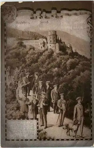 Heidelberg - Schloss mit Studenten -633576