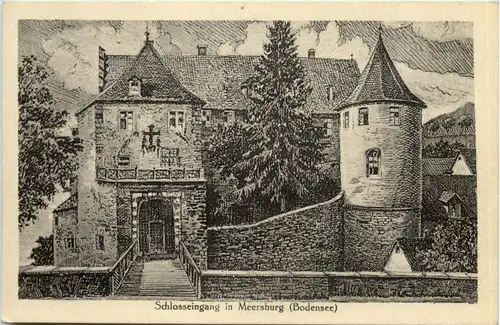 Meersburg, Schlosseingang -522760