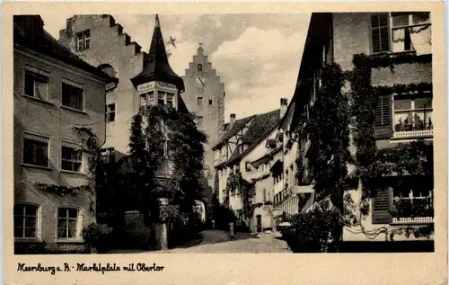 Meersburg, Marktplatz mit Obertor -521352