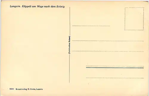 Lungern - Käppeli am Wege nach dem Brünig -605412