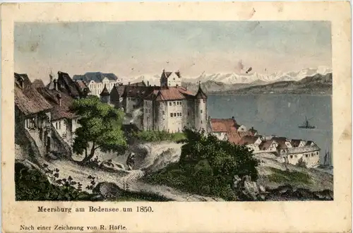 Meersburg, um 1850 -523754