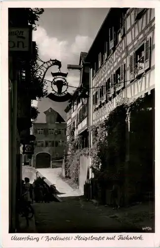 Meersburg, Steigstrasse mit Fachwerk -523744