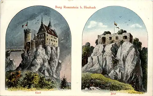 Burg Rosenstein bei Heubach - Künstler-AK Eugen Felle -605812