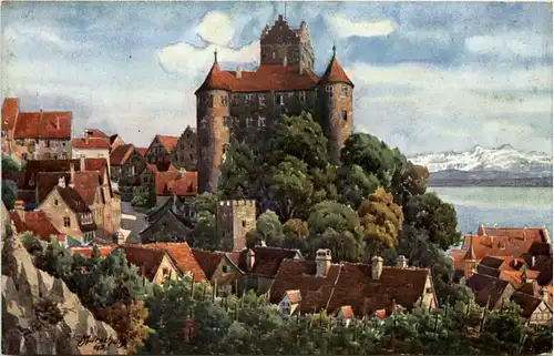 Meersburg, Schloss und Säntis -523380