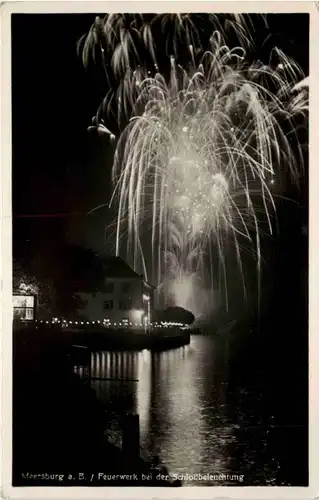Meersburg, Feuerwerk bei der Schlossbeleuchtung -521368