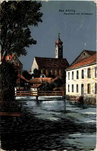Bad Aibling - Pfarrkirche - Künstler-AK Eugen Felle -606032