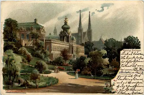 Dresden . Königl. Zwinger - Litho -634874