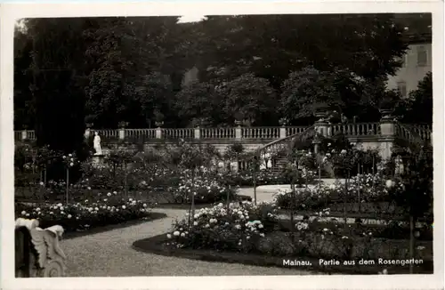 Mainau - bei Konstanz, Partie aus dem Rosengarten -521568