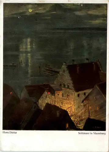 Meersburg, Seiltänzer - Gemälde -522798