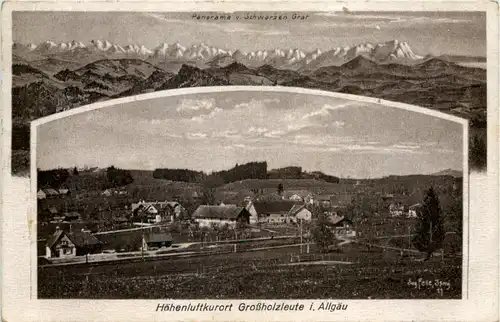 Isny - Grossholzleute im Allgäu - Künstler-AK Eugen Felle -606312