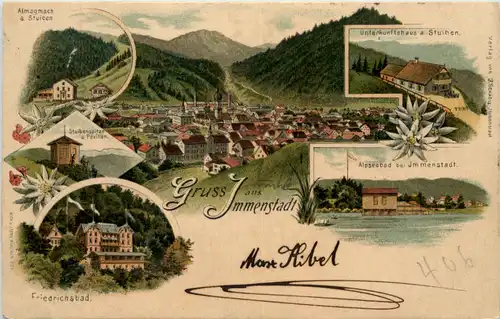 Gruss aus Immenstadt - Litho -606392