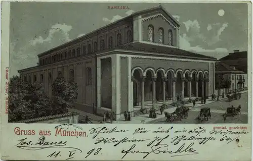 Gruss aus München - Basilika - Litho -635334