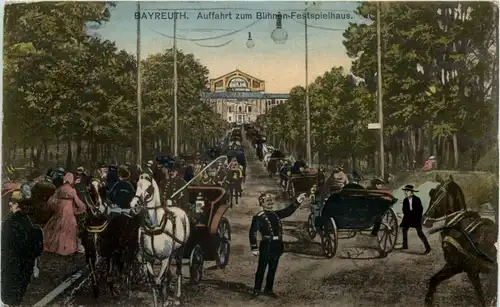 Bayreuth - Auffahrt zum Bühnen-Festspielhaus -635474