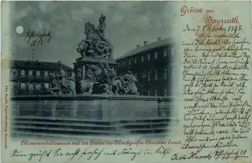 Gruss aus Bayreuth - Monumentalbrunnen -635554