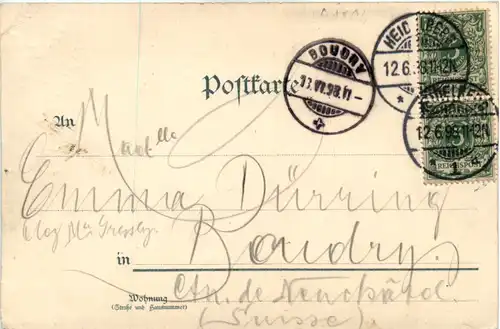 Heidelberg Burghof - Litho -498346