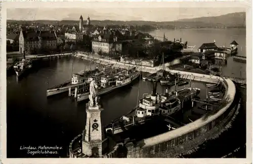 Lindau, Segelclubhaus Hafenmole -523638