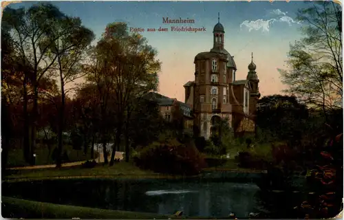 Mannheim, Partie aus dem Friedrichspark -523550