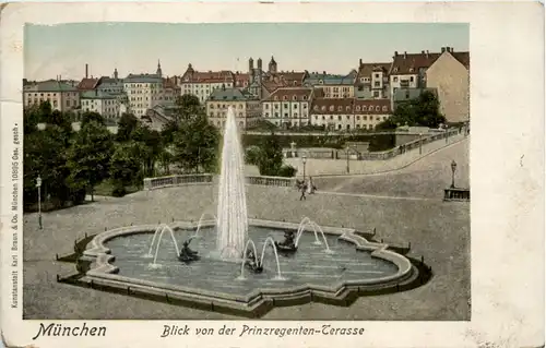 München, Blick von der Prinzregenten-Terrasse -523502