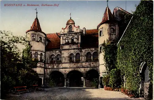 Konstanz, Rathaus-Hof -523416