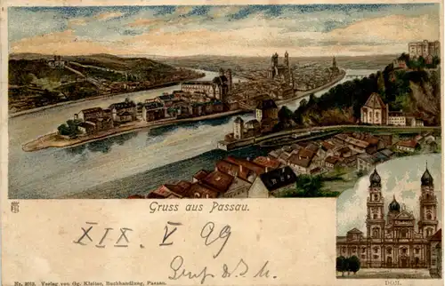 Gruss aus Passau - Litho -636304