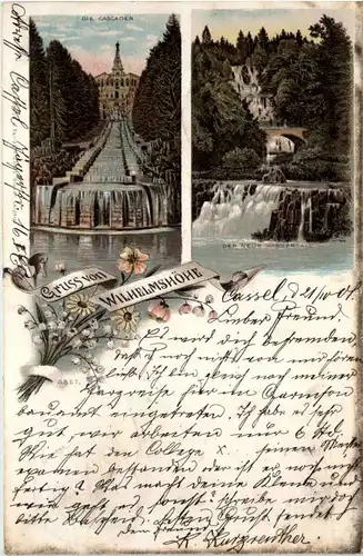 Gruss aus Wilhelmshöhe - Kassel - Litho -634908