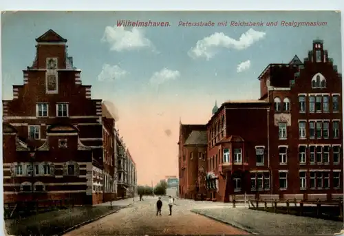 Wilhelmshaven - Petersstrasse mit Reichsbank -498686